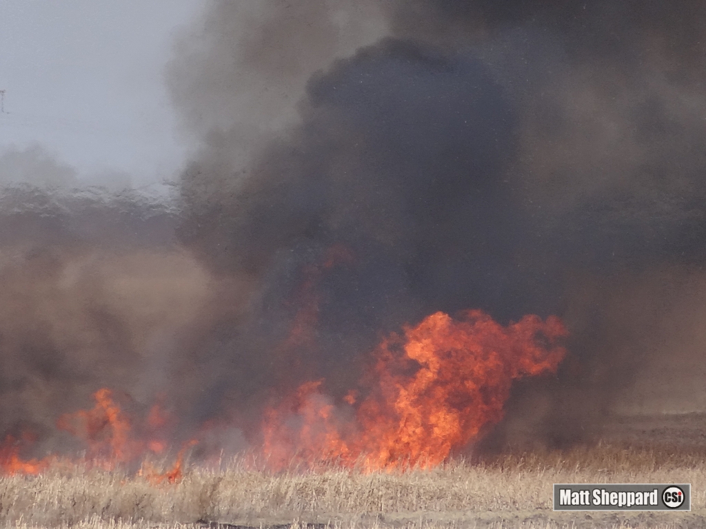 Rural fire east of Jamestown April 10, 2015 - CSi photos